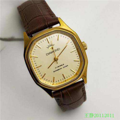 原装库存上海钻石牌手动机械手表中性表男女表老表古董表长辈同款同款
