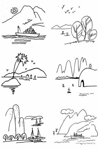 儿童简笔画 第四章:景物