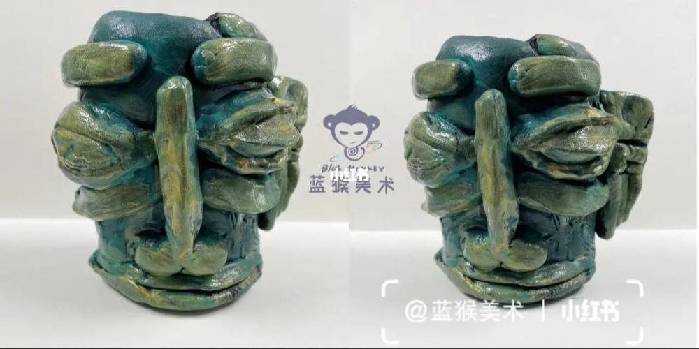 蓝猴美术学员手工作品:探索三星堆_手工制作_三星堆_美术_手工_兴趣