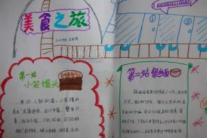 曲州老师画美食手抄报 老师手抄报