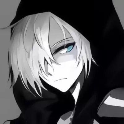 二次元高冷女生头像黑白霸气
