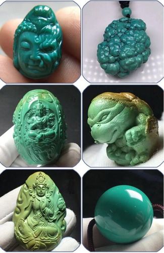 绿松石颜色等级划分绿松石白蓝料是不是瓷度都低丽水