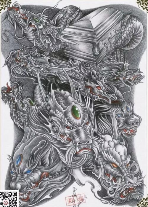传统纹身满背纹身图案