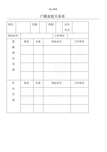家庭成员信息表格模板.pdf 1页