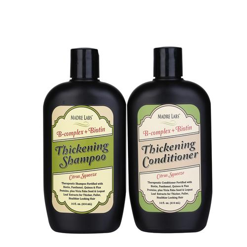 madre labs维他命b群 生物素防脱丰盈无硅油洗发水孕妇可用414ml