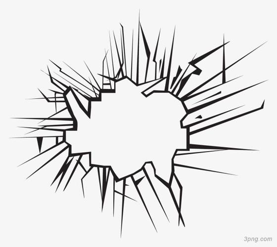 卡通绘制玻璃碎裂效果