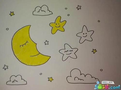 星星月亮剪纸图案教程