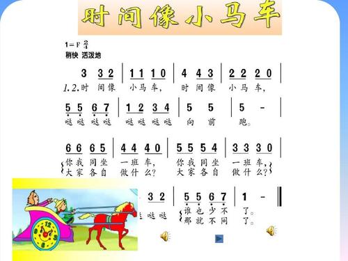 时间像小马车ppt