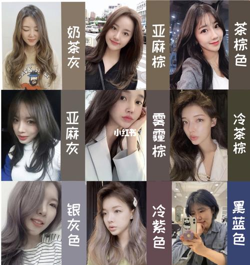 根据personalcolor直接染的头发冷色调