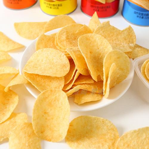 可比比克罐装薯片105gx24番茄烧烤牛肉鸡肉原味膨化食品