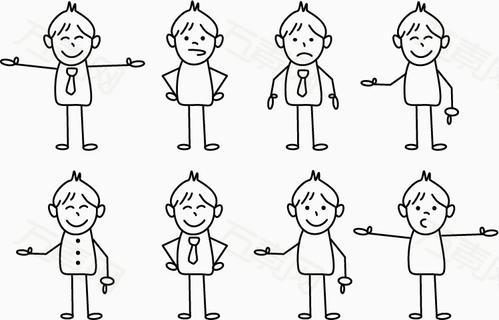 火柴人超帅简笔画