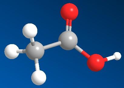 乙酸分子模型