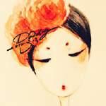 很另类时尚插画女生qq头像大全_时光晕染心情