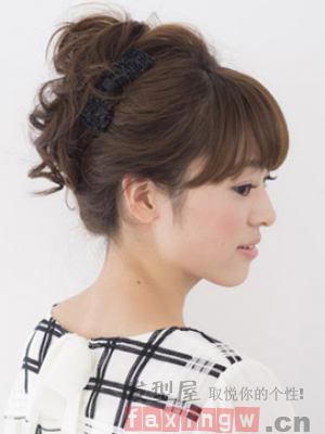 齐刘海盘发教程 减龄修颜气质迷人