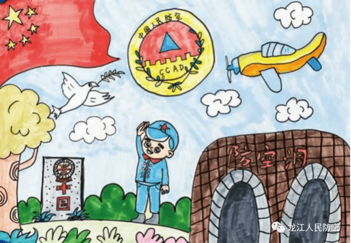 校指导教师:吴春燕韩丰泽二等奖作品名称:全民一心防空演习所在学校