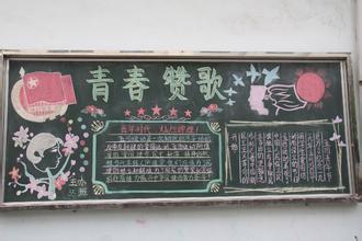 54青年节黑板报简单