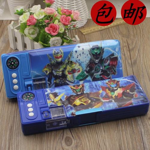 六一幼儿园小学生儿童文具盒奥特曼铠甲勇士多功能铅笔盒男女笔盒