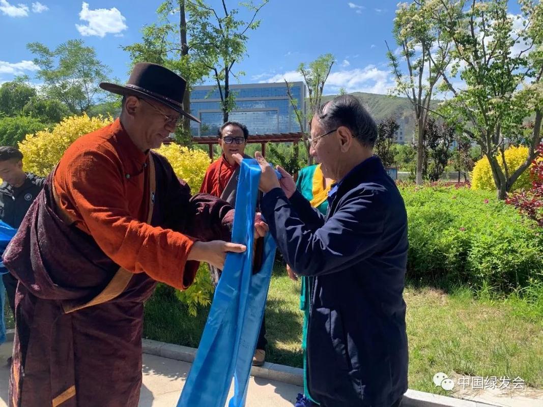 巴德活佛是可可西里野生动植物协会会长,他介绍协会logo的设计用意