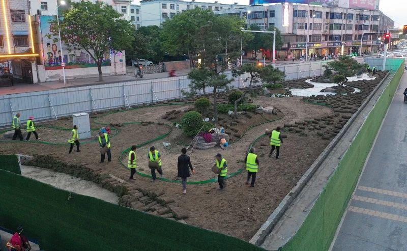 为迎接此次观摩会,北方菩提园林遂平项目部,平舆项目部全体施工