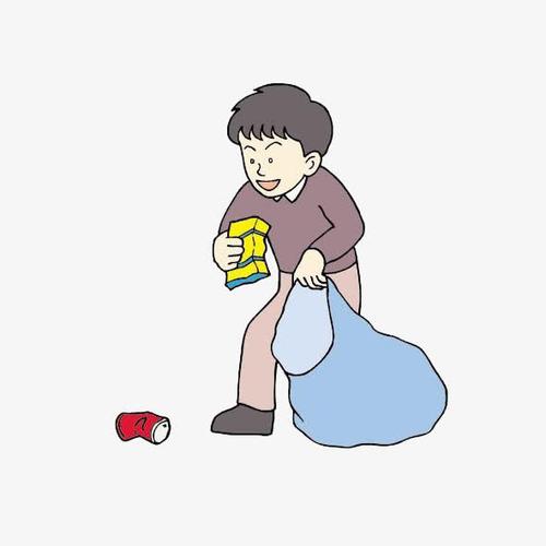 关键词 : 捡垃圾,小男孩,饮料瓶,环保