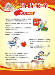 消防安全知识卡通展板
