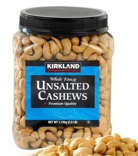 最新现货 美国kirkland cashews顶级无盐原味腰果仁1130g 包邮
