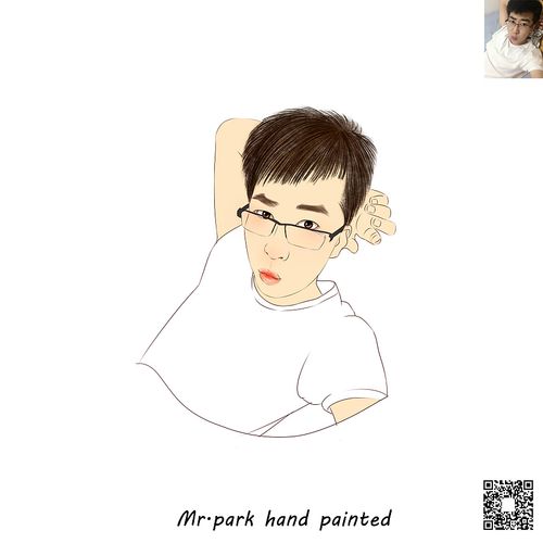 手绘画像/ 手绘人像/人物插画/微信头像