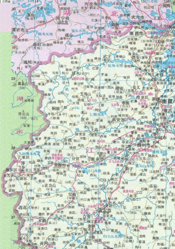 江西地图高清