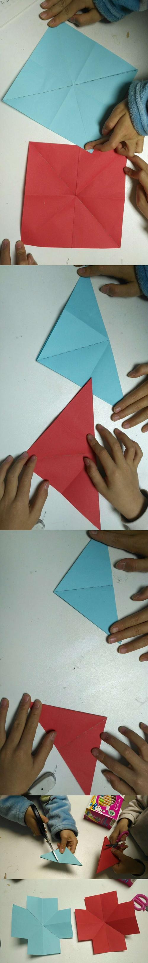 巧手剪一刀,立变十字架