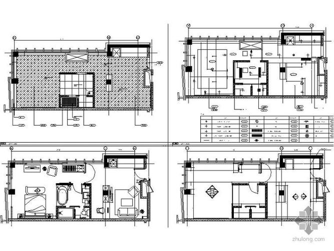某酒店s-4型客房立面图