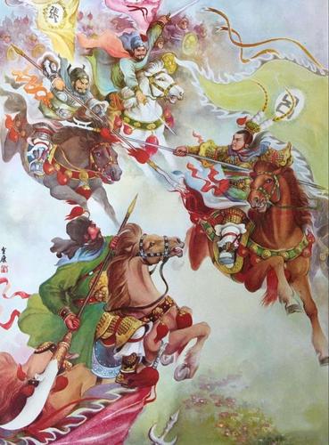 虎牢关《三英战吕布》年画题材画大搜罗,刘继卣任率英