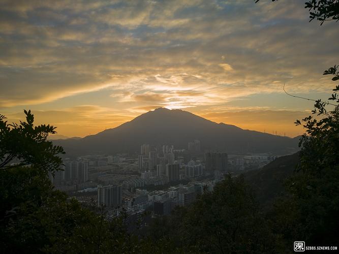 夕阳下的梧桐山 - 摄影沙龙 - 深圳论坛