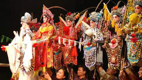 观赏非物质文化遗产高州木偶戏