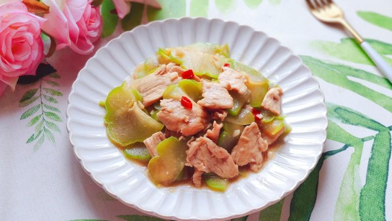 佛手瓜炒肉片
