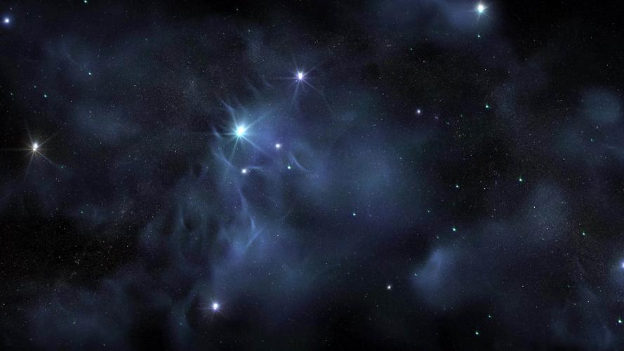 4k唯美夜空星星闪烁