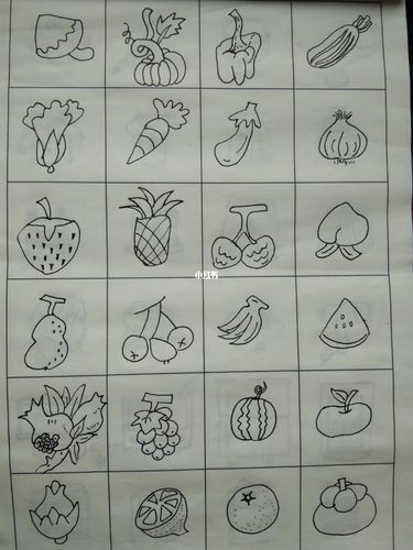 简笔画 静物_简笔画_手帐_素材_文化_绘画