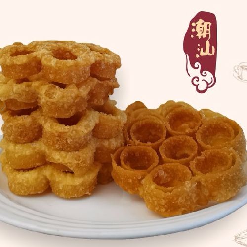 潮汕特产土碳梅花酥饼儿时回忆怀旧传统糕点