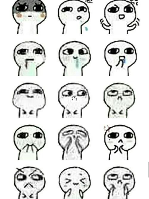 可爱到爆炸的小人表情