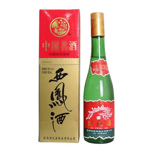陈年老酒收藏酒西凤酒绿瓶经典凤香型白酒年份酒单瓶装55度2006年生产