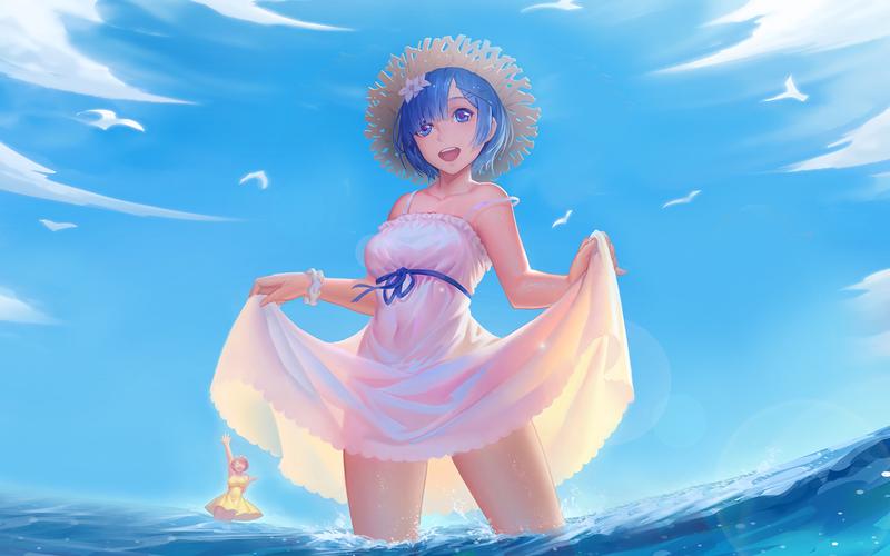 二次元美女插画高清电脑壁纸-卡通动漫-手机壁纸下载