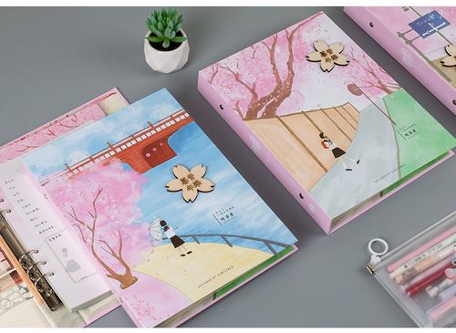 可爱樱花同学录毕业纪念册小仙女可爱少女心活页纪念册超厚小学生