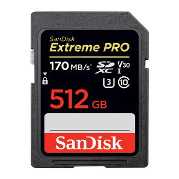 闪迪(sandisk)512gb sd存储卡 u3 c10 4k 至尊超极速版数码相机内存卡