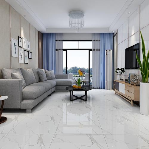 佛山金刚石抛釉瓷砖800x800客厅防滑通体大理石客厅爵士白地板砖 ￥26