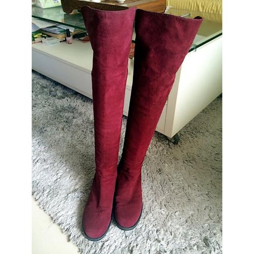 stuart weitzman 5050酒红色
