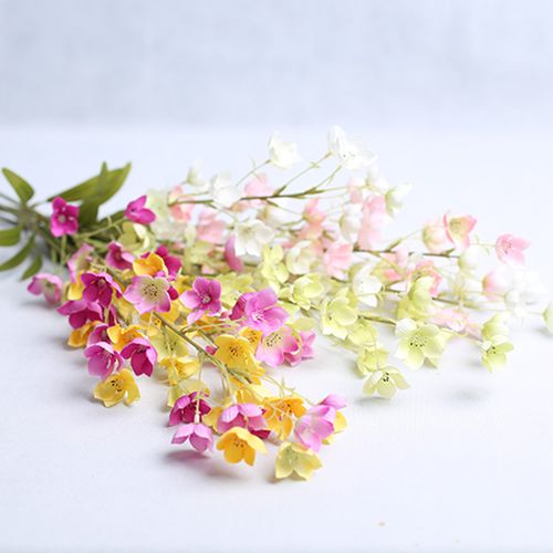仿真风铃花婚庆花束会场布置花卉手工插花绢花垂感吊钟花植物
