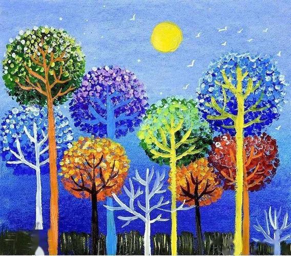 儿童水粉画 · 十大基本涂色技法!