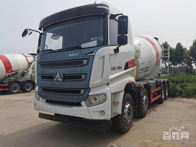 二手库存三一前四后八轻量化搅拌车12方320马力