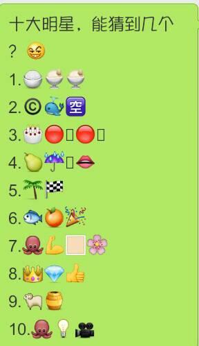 看图猜明星,请问第七个是谁?