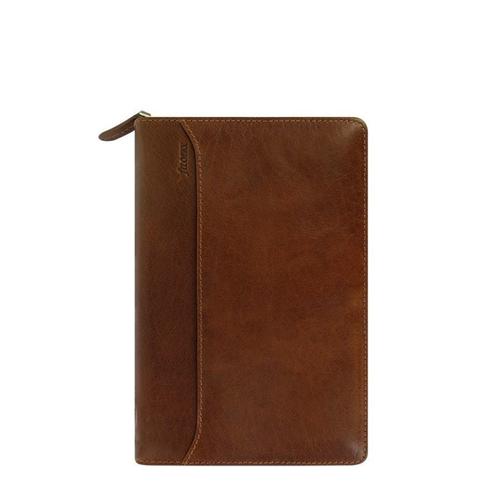 filofax 斐来仕 英国 lockwood a6 personal zip 拉链包 021692 褐色