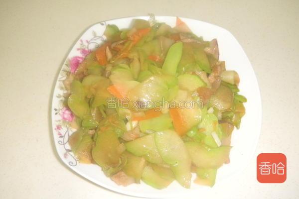 佛手瓜炒肉片